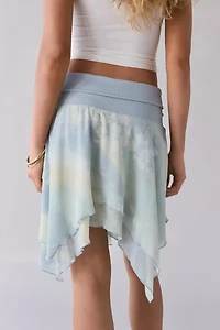Kimchi Blue Finley Low-Rise Asymmetrical Hanky Hem Midi Skirt
