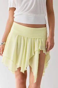 Kimchi Blue Finley Low-Rise Asymmetrical Hanky Hem Midi Skirt