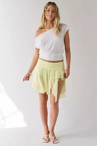 Kimchi Blue Finley Low-Rise Asymmetrical Hanky Hem Midi Skirt