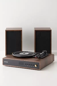 Crosley Alto Record Player & Speakers Shelf System