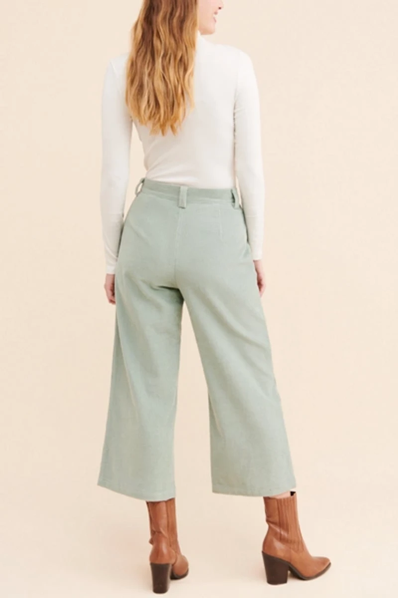 Charlie Holiday Sea Foam Wide Leg Pant