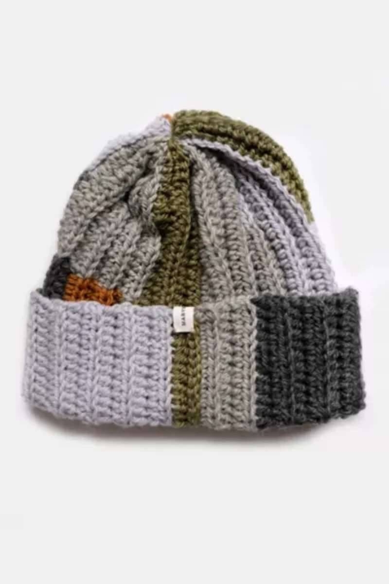 MARVES new york Upcycled Scrap Yarn Crochet Beanie No.24-010