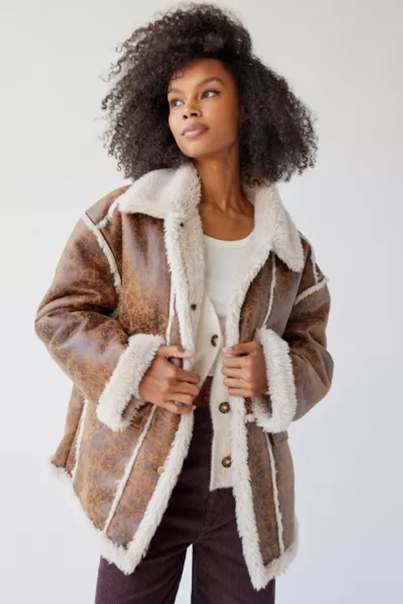 Leigh Fleece Oversized Jacket