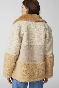 Kerry Faux Fur Patchwork Jacket