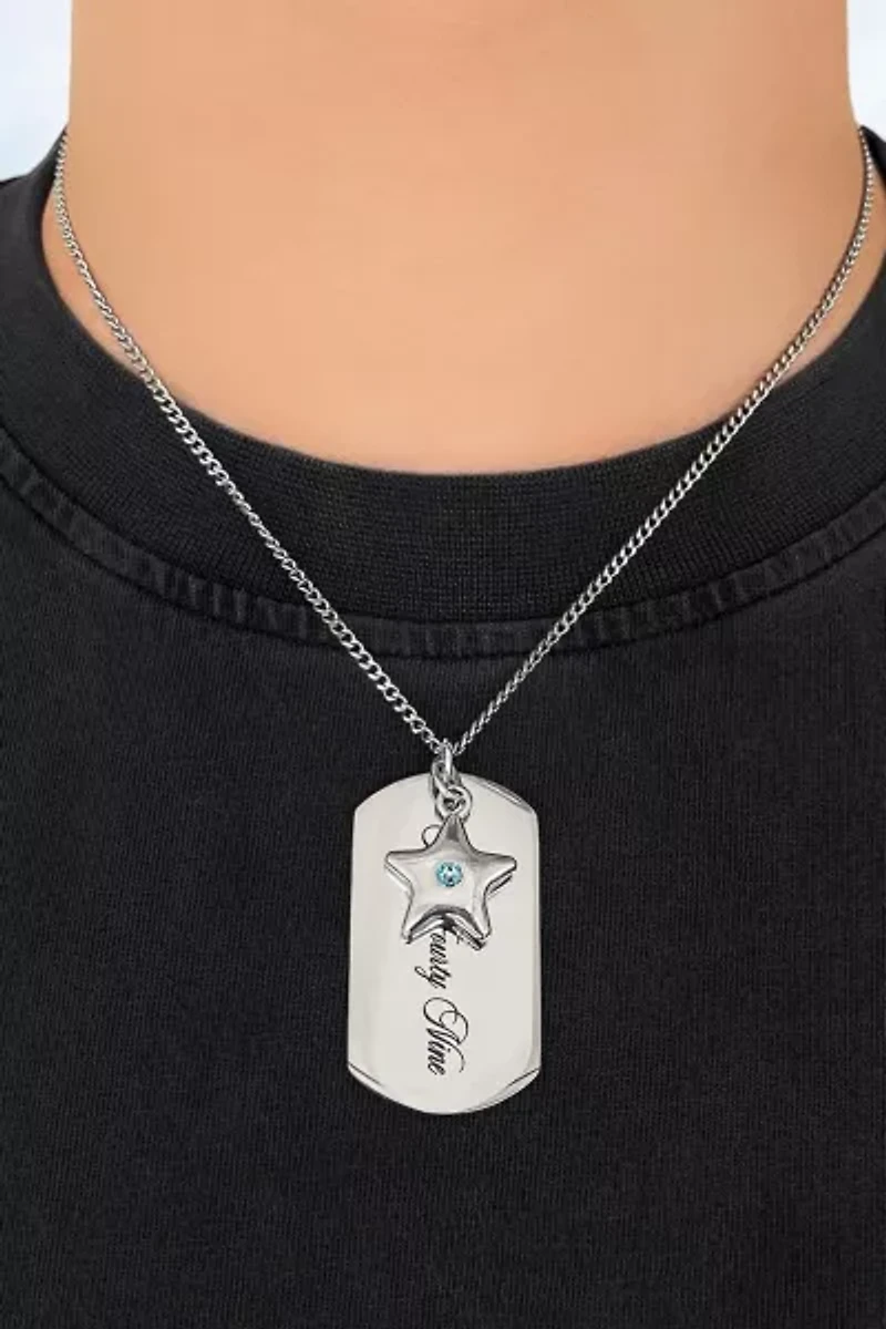 Five Fourty Nine Tag Chain Necklace
