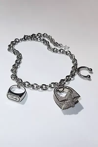 Five Fourty Nine Lucky Star Ring Charm Necklace