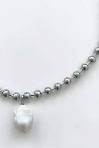 Five Fourty Nine Sloane Baroque Pearl Ball Bead Necklace