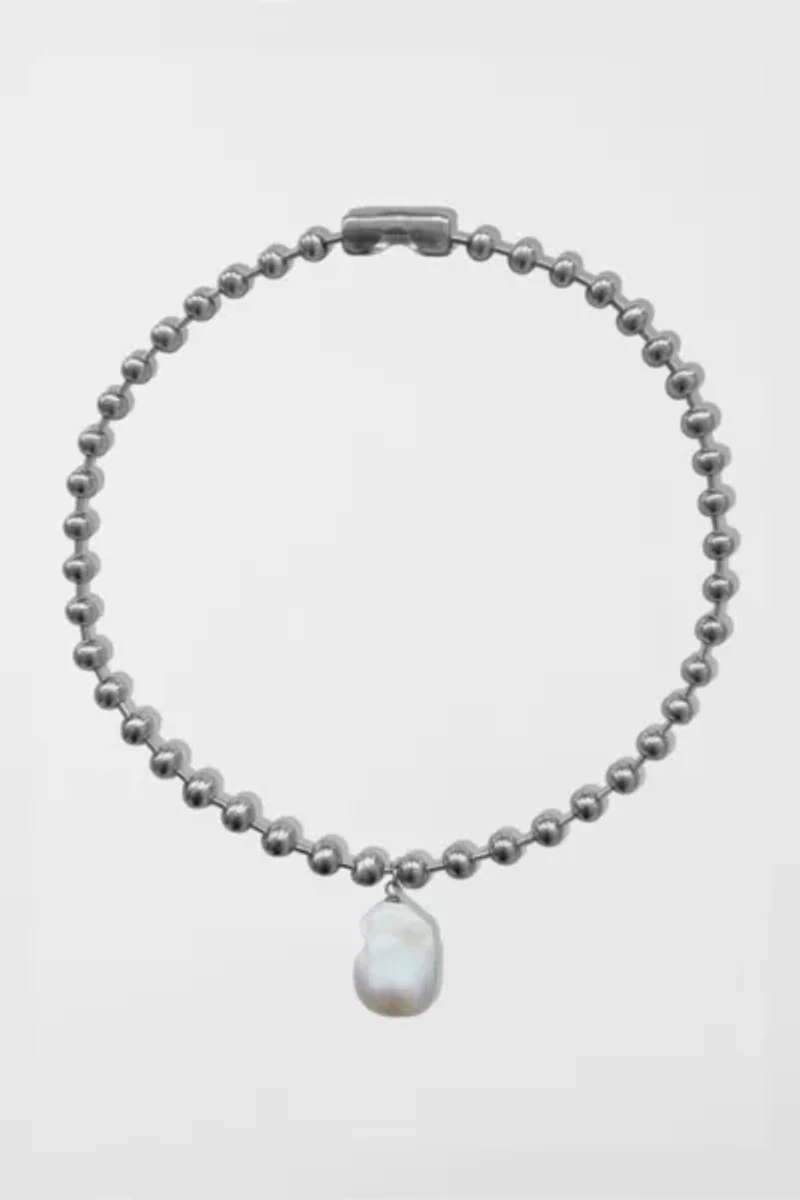 Five Fourty Nine Sloane Baroque Pearl Ball Bead Necklace