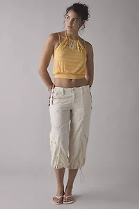 BDG Ocean Boulevard Cinched Halter Layered Tank Top