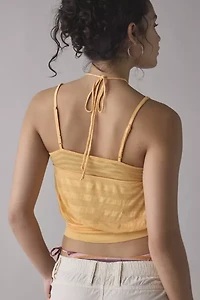 BDG Ocean Boulevard Cinched Halter Layered Tank Top