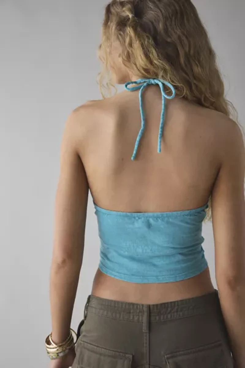 Kimchi Blue Mya Y-Neck Halter Crop Top