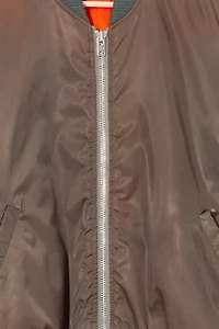 Vintage 1970s Distressed Satin Bomber Jacket
