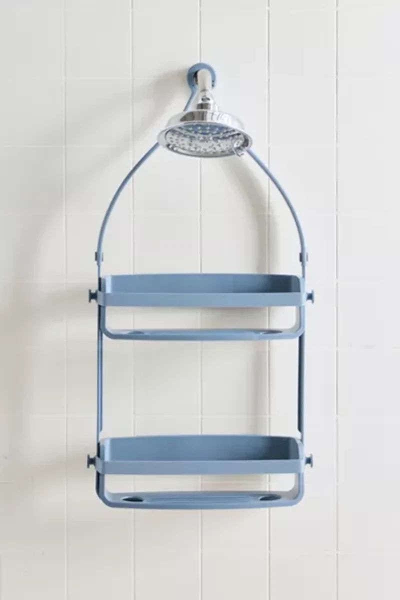 Two-Tier Plastic Flex Shower Caddy