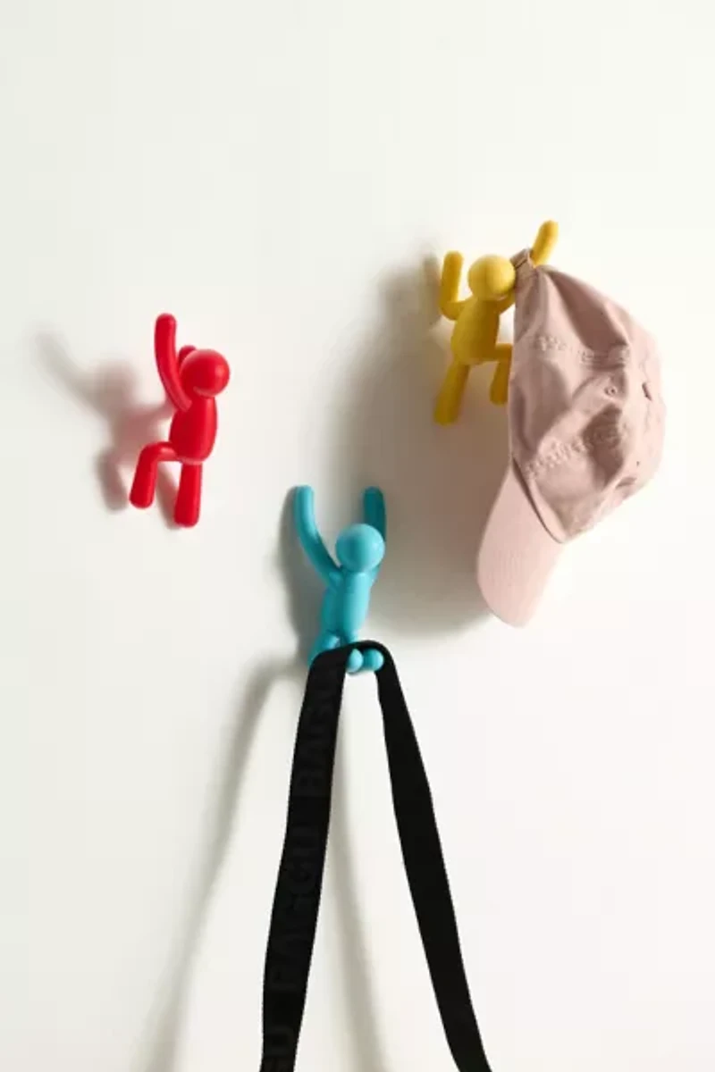 Tiny Person Shaped Wall Hook - Set Of 3