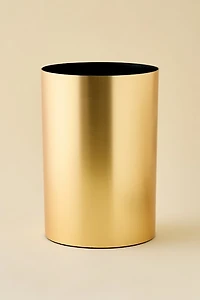 Brass Plastic Trash Bin