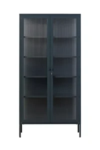 Mustard Made The Collector Fluted Glass Paned Storage Cabinet