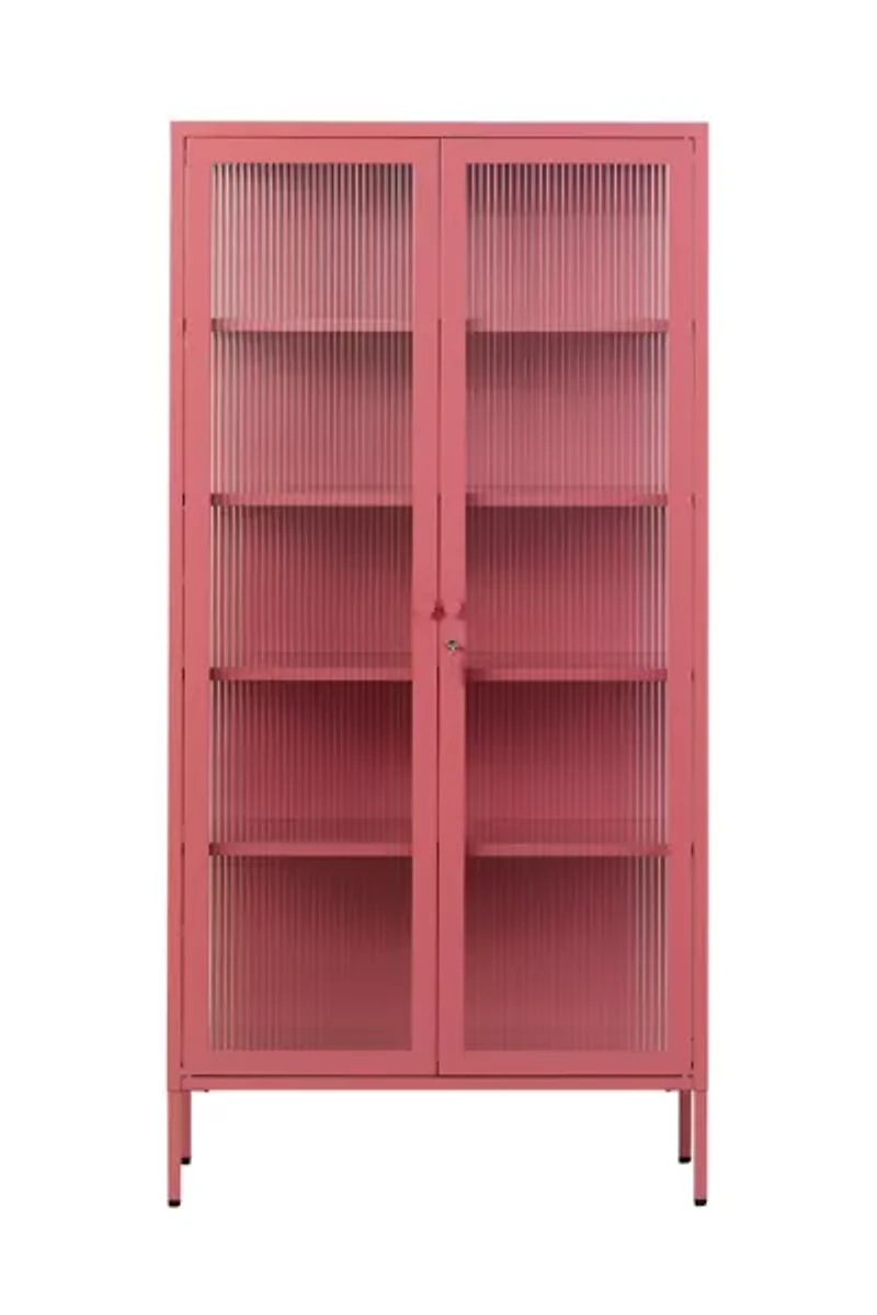 Mustard Made The Collector Fluted Glass Paned Storage Cabinet