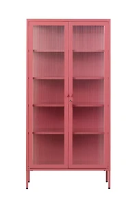 Mustard Made The Collector Fluted Glass Paned Storage Cabinet