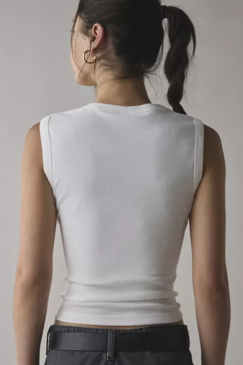 Strike Out Embroidered Graphic Muscle Tank