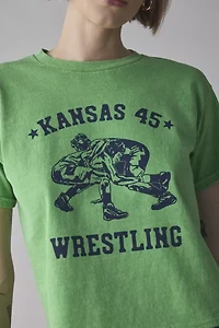 Kansas Wrestling Graphic Slim Tee