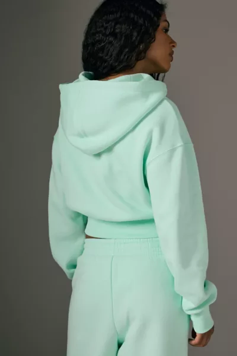 Nike Sportswear Phoenix Fleece Cropped Full-Zip Hoodie Sweatshirt