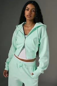 Nike Sportswear Phoenix Fleece Cropped Full-Zip Hoodie Sweatshirt
