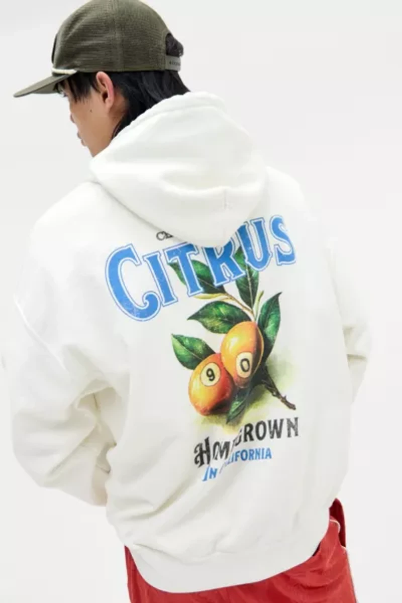 UO Ecru Citrus Hoodie Sweatshirt