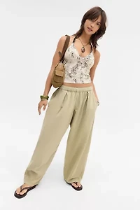 Out From Under Je T'aime Zebra Halter Top