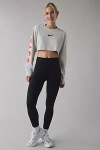 Nike Sportswear Graphic Oversized Long Sleeve Cropped Tee