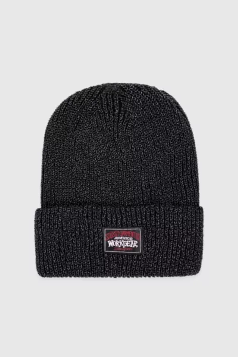 Stussy Cuff Beanie Reflective Yarn