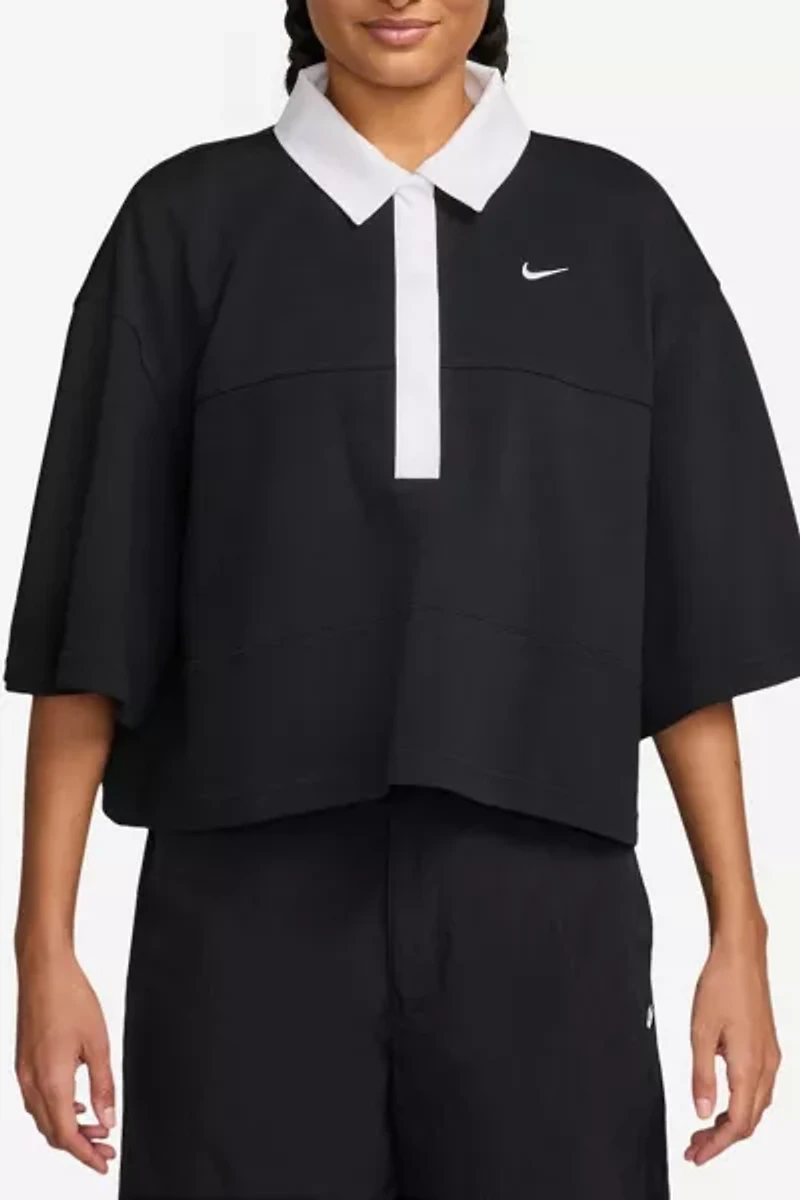 Nike Sportswear Oversized Short Sleeve Polo Top