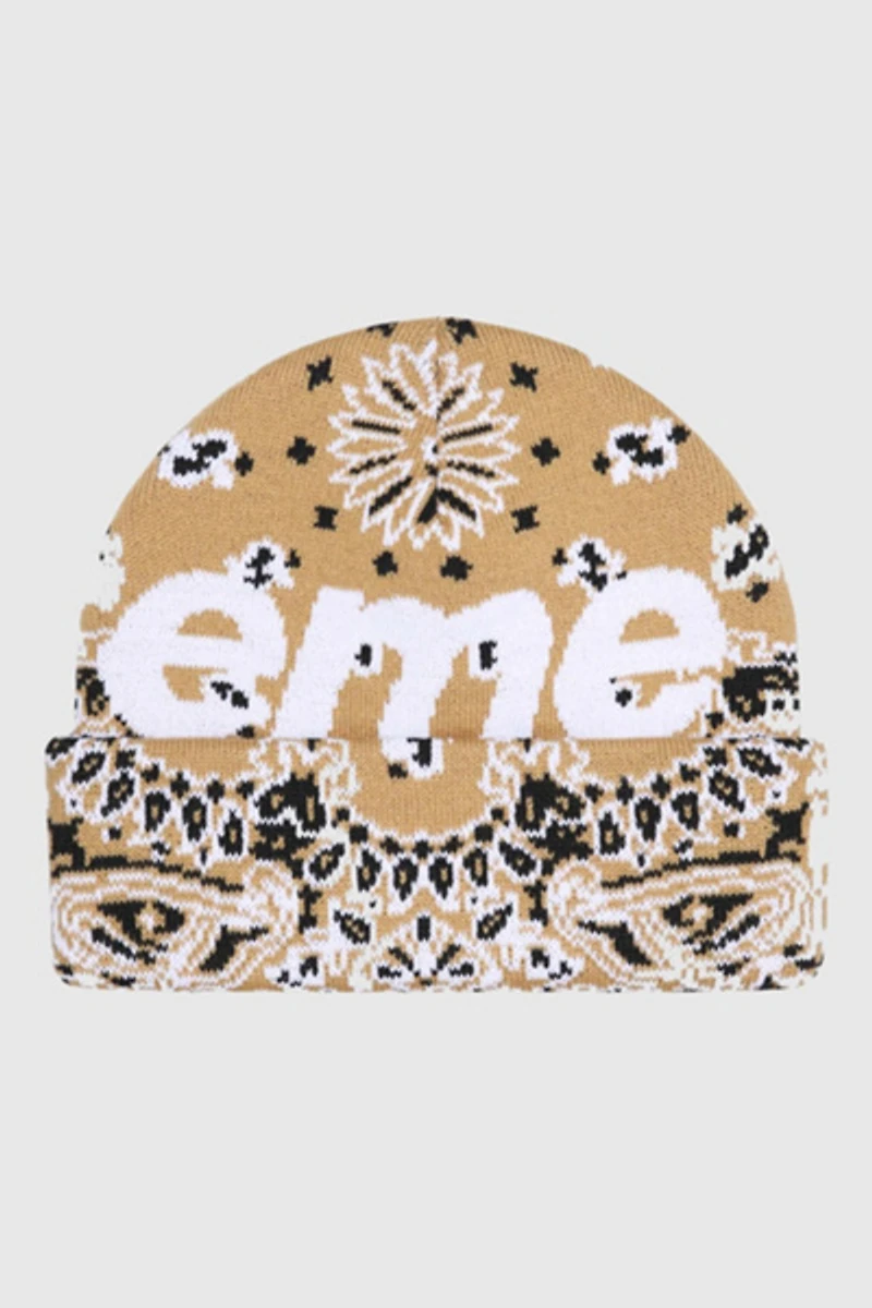 Supreme Bandana Big Logo Beanie