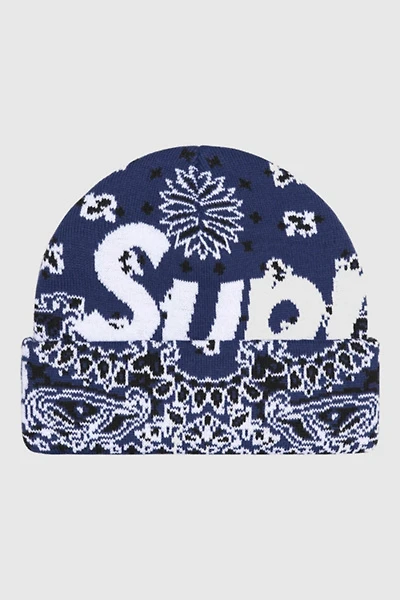 Supreme Bandana Big Logo Beanie