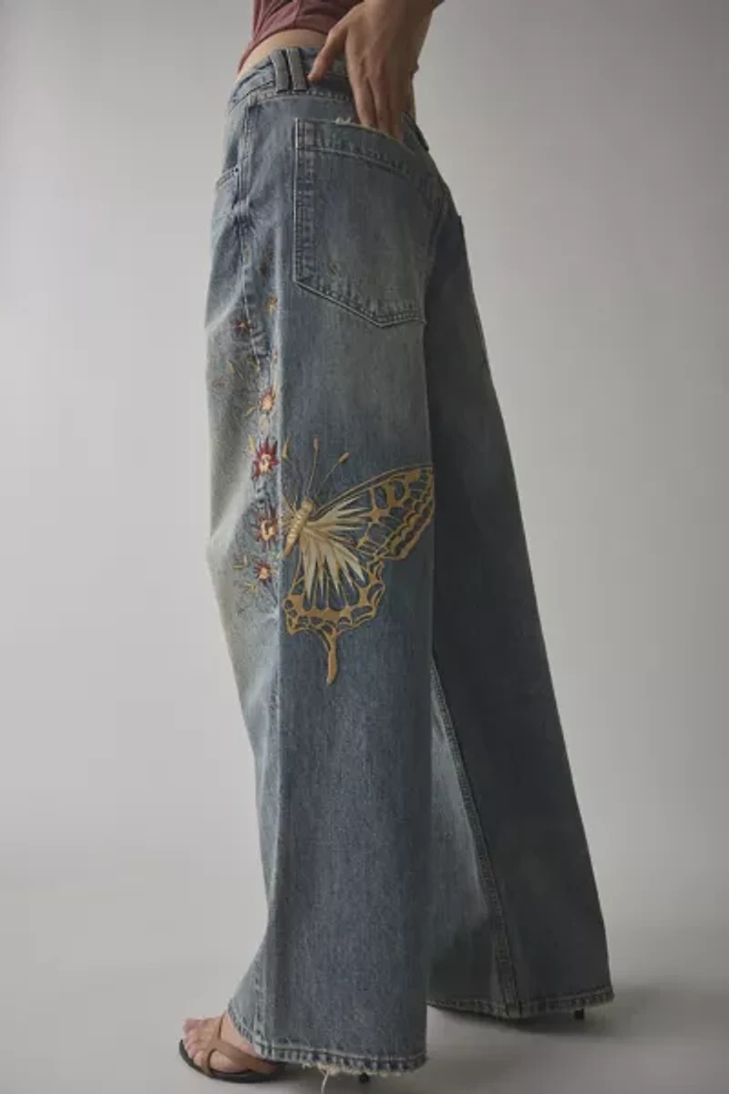 BDG Jaya Embroidered Baggy Boyfriend Jean