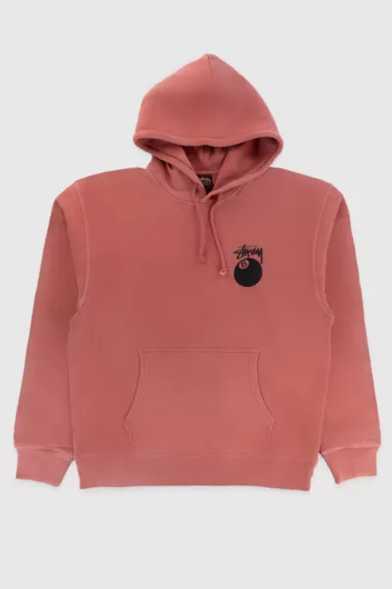 Stussy 8 Ball Pigment Dyed Hoodie Sweatshirt