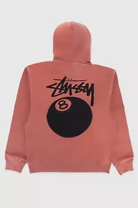 Stussy 8 Ball Pigment Dyed Hoodie Sweatshirt