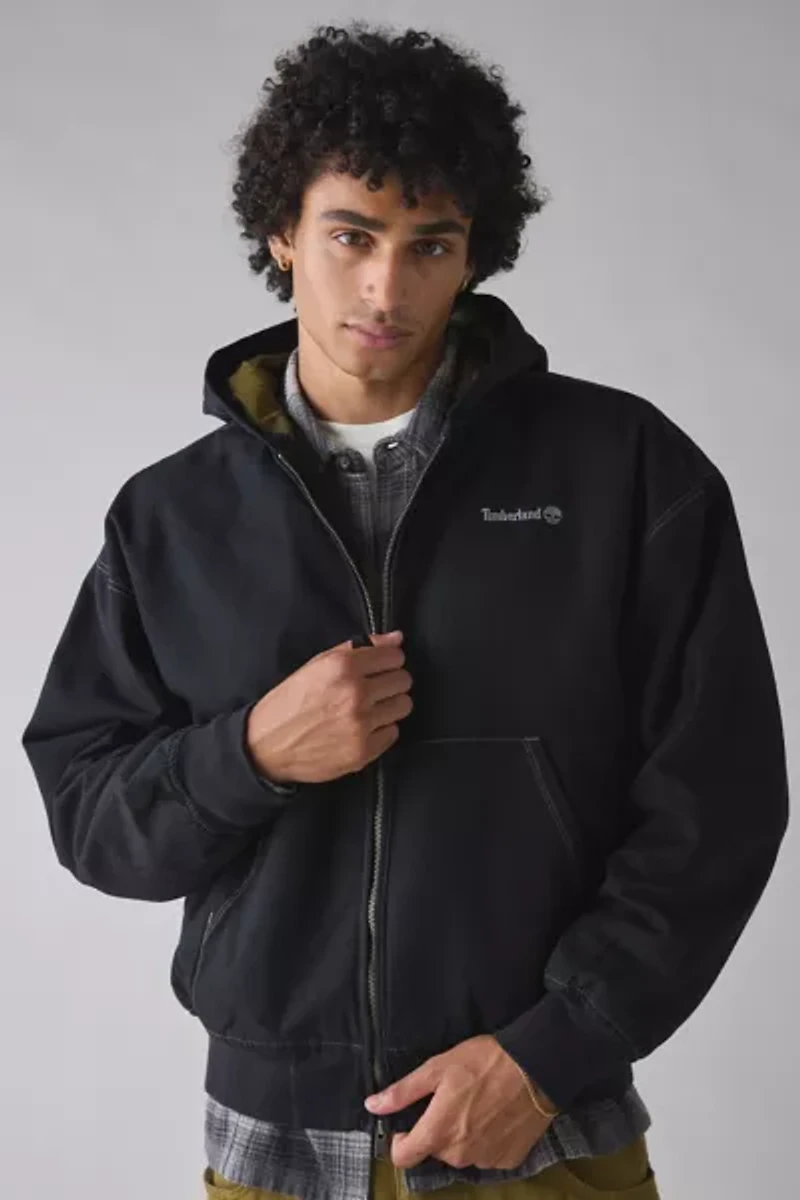 Timberland Washed Duck Canvas Hooded Jacket