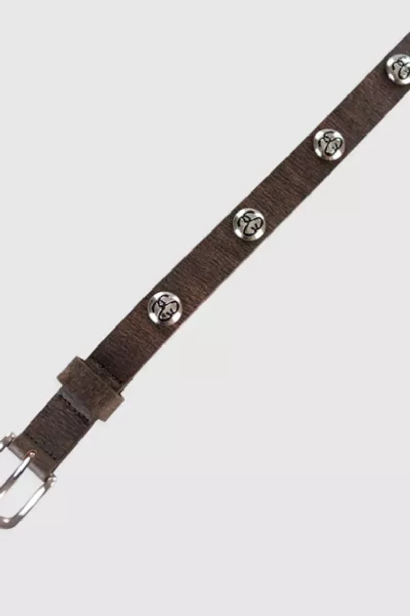 Stussy SS Distressed Link Studded Belt