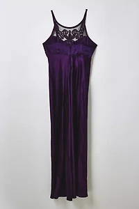 Vintage High-Neck Beaded Prom Dress
