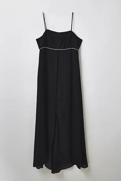 Vintage Rhinestone Embellished Empire Waist Prom Dress