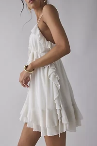 Kimchi Blue Mariah Tie-Front Ruffle Romper