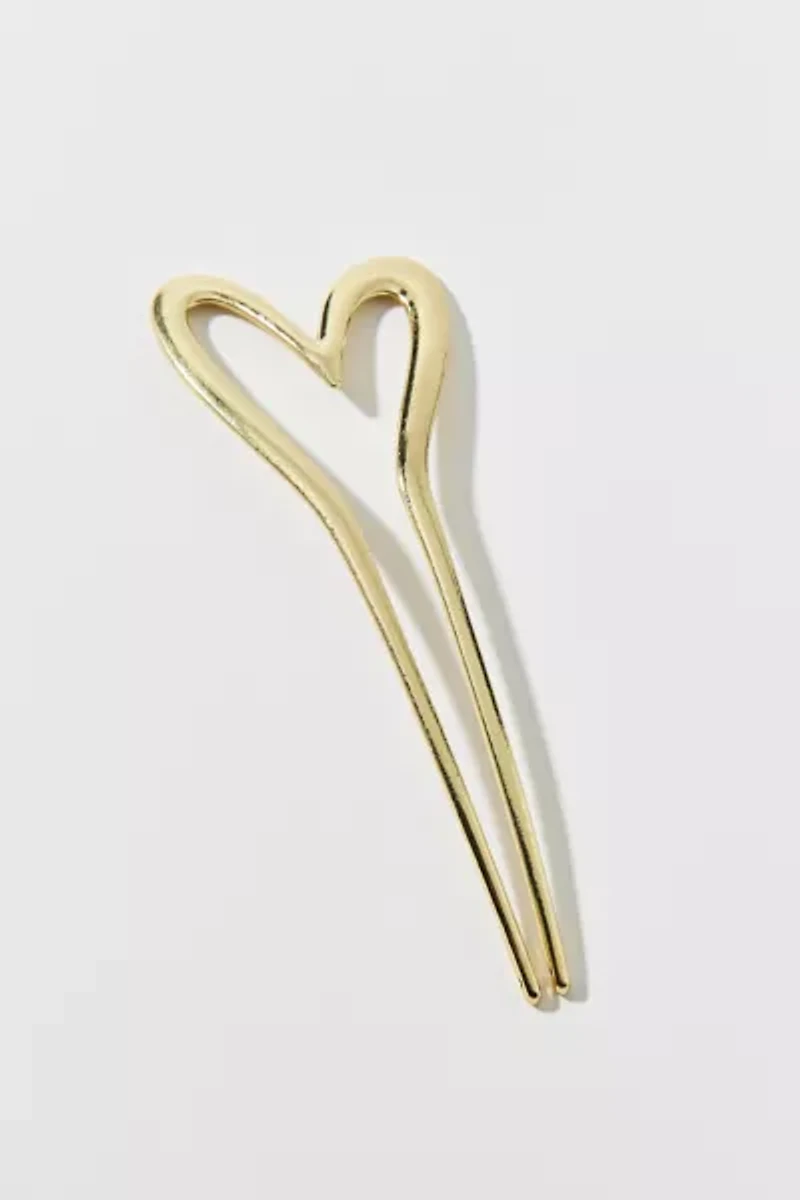 Heart Metal Hair Pin