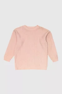Vintage 1990’s Pink Hearts Hand Knit Crewneck Sweater