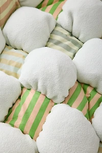 Printed Marshmallow Cloud Fleece Throw Blanket