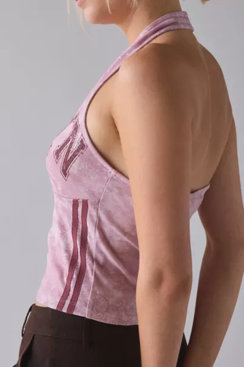Brooklyn NYC Graphic Washed Knit Halter Top