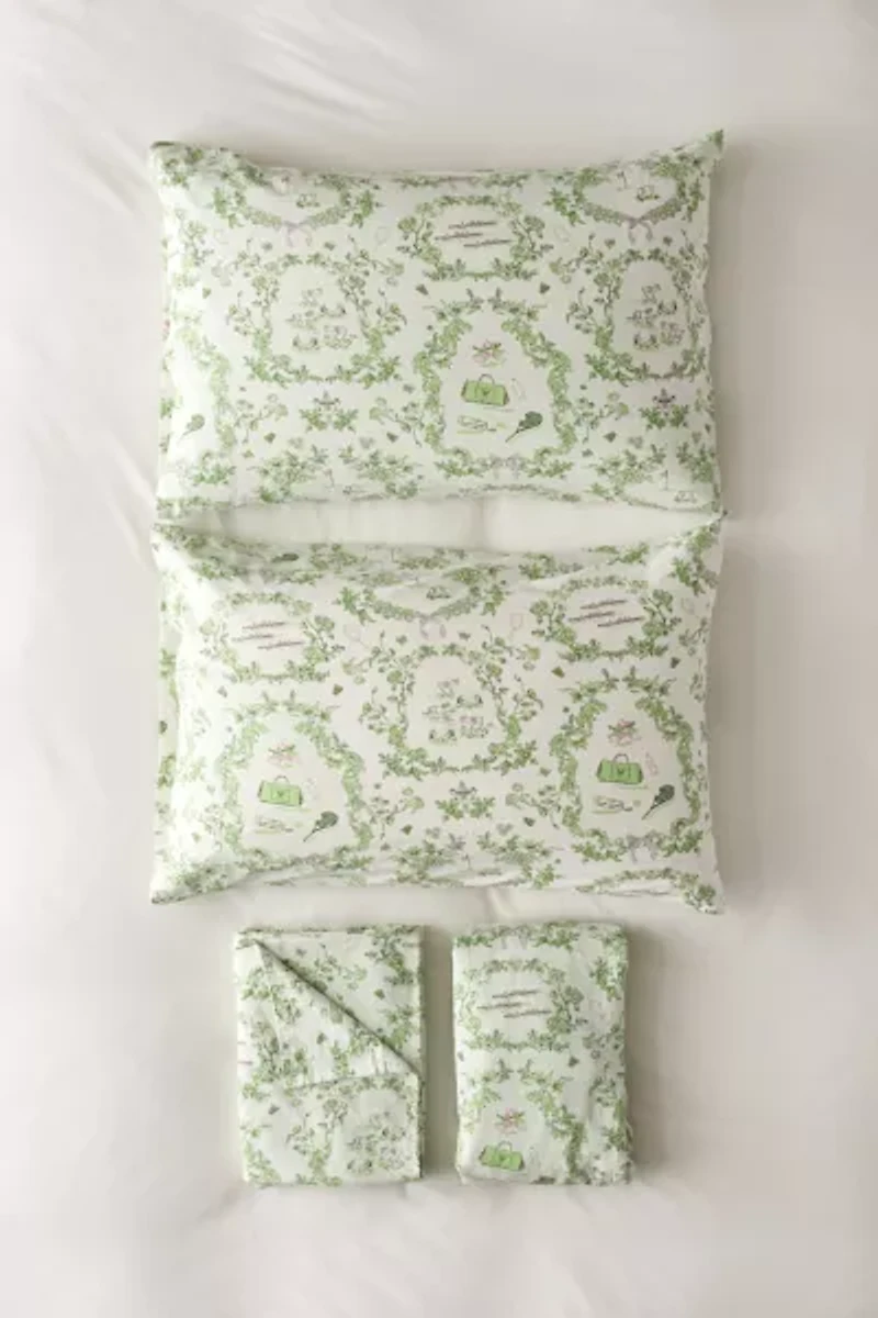 Preppy Toile Patterned Core Sheet Set