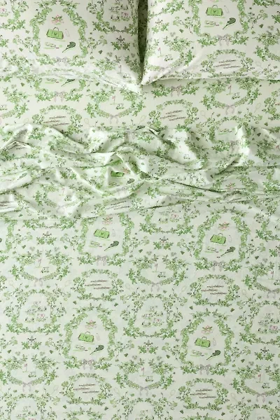 Preppy Toile Patterned Core Sheet Set