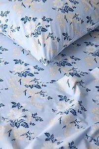 Juliette Floral Bow Toile Patterned Sheet Set