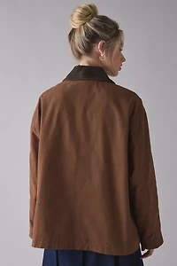 BDG Nina Flannel Lined Cotton Canvas Barn Jacket