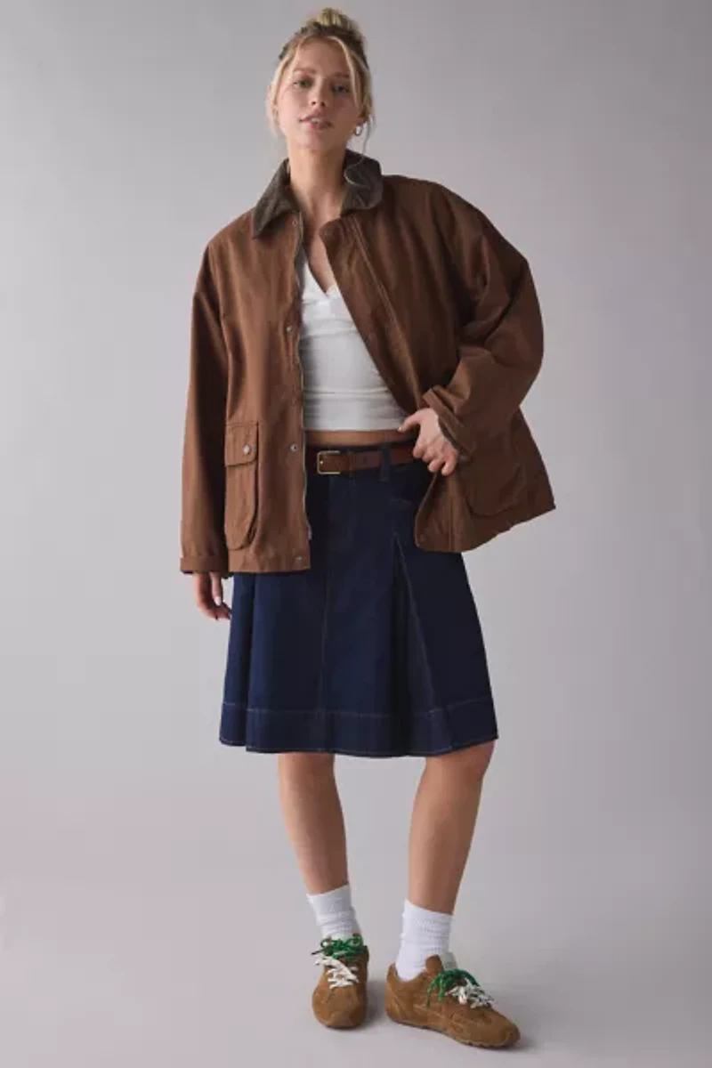 BDG Nina Flannel Lined Cotton Canvas Barn Jacket